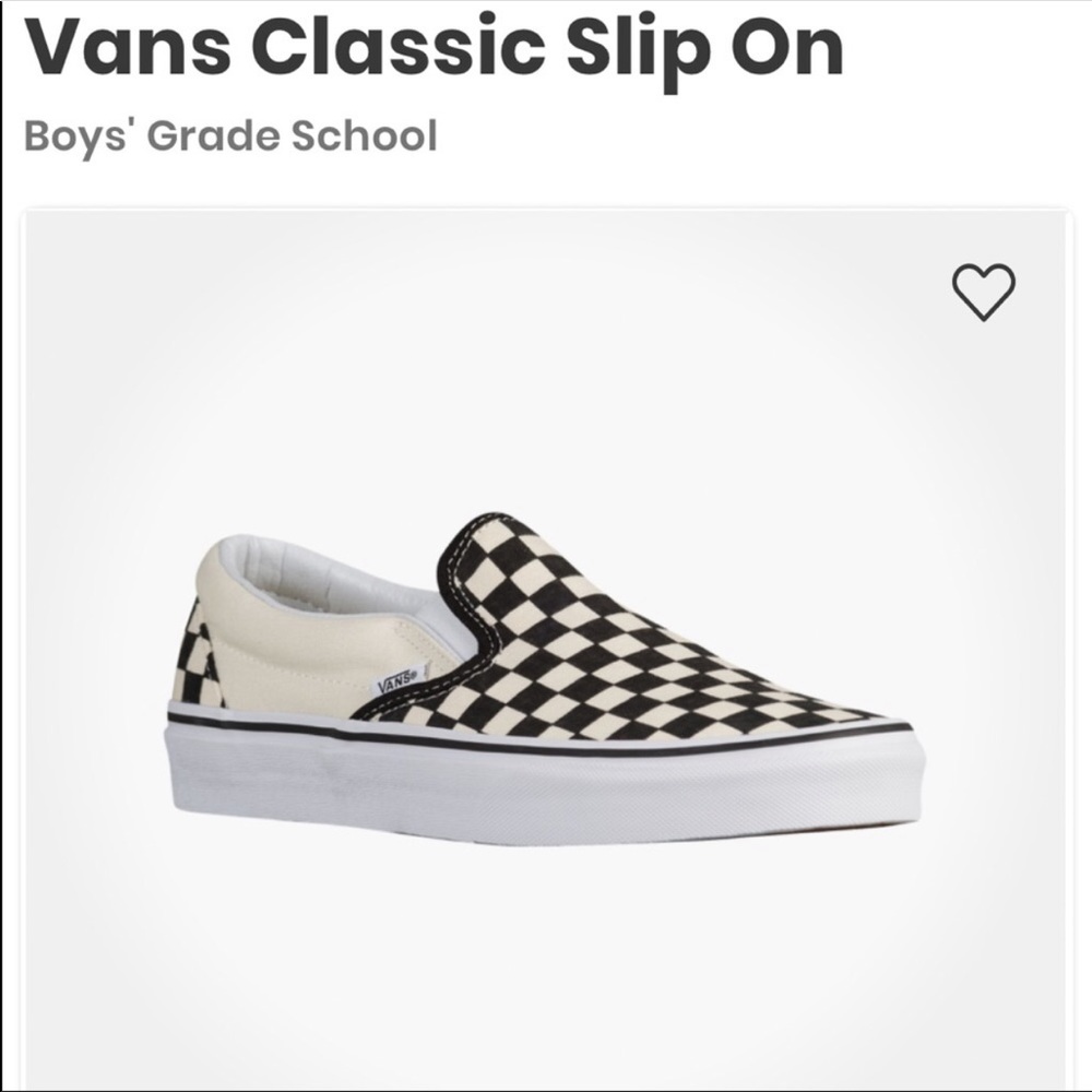 Checkerboard Van Slip Ons